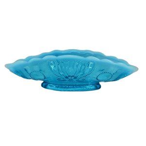 Jefferson Glass Jewel & Fan Banana Bowl Opalescent